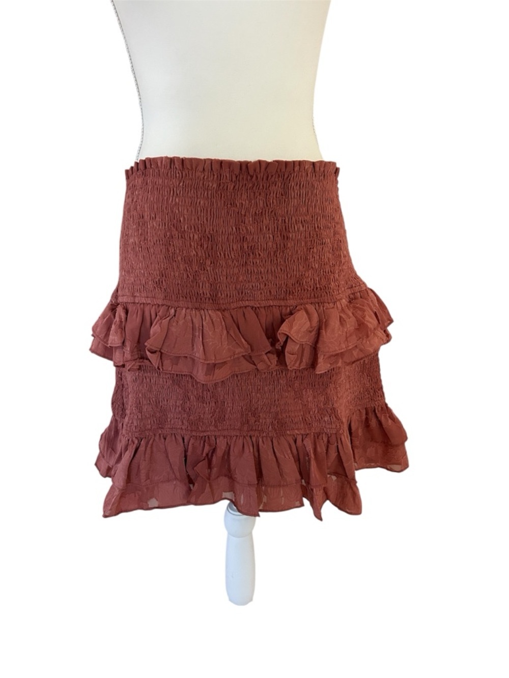 Anthropologie Chloe Oliver Tiered Ruffle Skirt